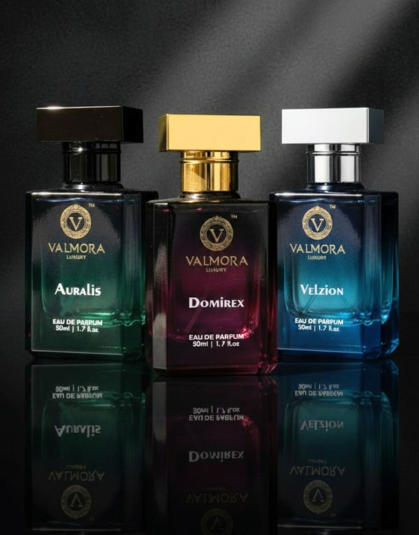 Valmora Signature Trio Collection – Unisex Perfumes